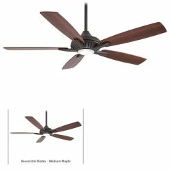 Outlet 🧨 Minka Aire Dyno 52 In. 5-Blade LED Indoor Ceiling Fan, Oil Rubbed Bronze 🔔 -ceiling lighting store 70d18c320edef992 8520 w800 h800 b1 p0