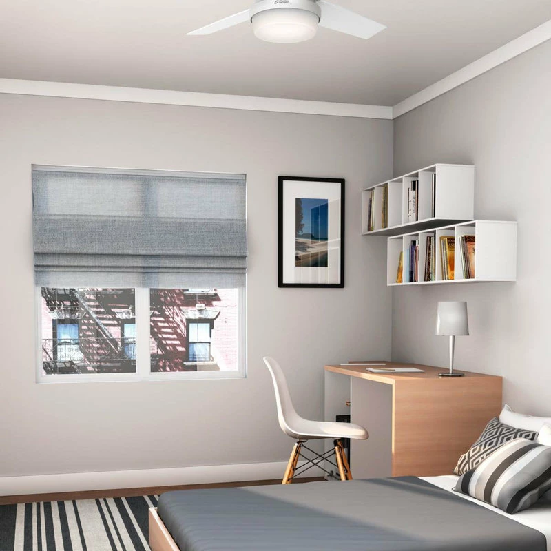 Coupon 👏 Hunter Fan Company 44" Dempsey Fresh White Ceiling Fan With Light/Remote ✔️ 4 Coupon 👏 Hunter Fan Company 44" Dempsey Fresh White Ceiling Fan With Light/Remote ✔️ - Image 4