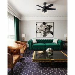 Discount 🛒 Hunter Fan Company Hunter 44" Hardwick Matte Black Ceiling Fan With LED Light Kit And Remote 😉 -ceiling lighting store 71f13fba0e5d31aa 6589 w800 h800 b0 p0