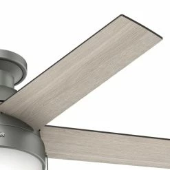 Flash Sale ✨ Hunter Fan Company 46" Anslee Low Profile Ceiling Fan With Light, Light Gray O ✔️ -ceiling lighting store 72c1ccf20f8ff227 7498 w800 h800 b0 p0
