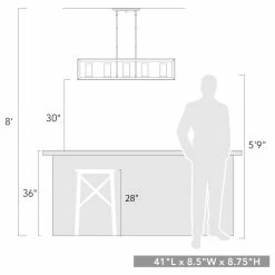 Best deal 🛒 Golden Lighting Smyth Linear Pendant, Opal Glass, Gunmetal Bronze 👍 -ceiling lighting store 72e14bb701730dc8 5230 w800 h800 b1 p0