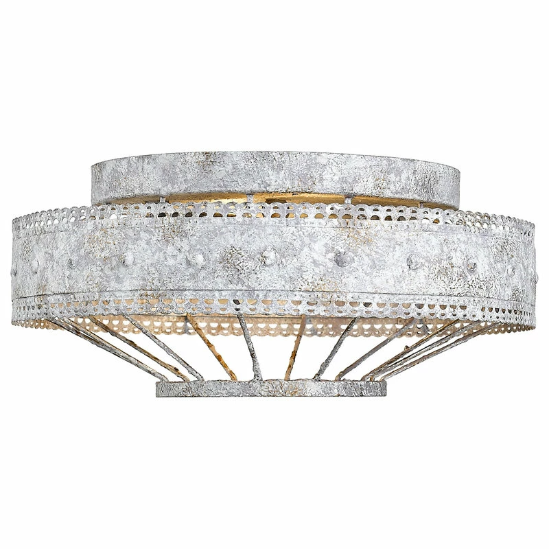 Best deal 🤩 Golden Lighting Ferris Flush Mount, Oyster 🤩 2 Best deal 🤩 Golden Lighting Ferris Flush Mount, Oyster 🤩 - Image 2