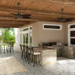 Brand new 🎁 Hunter Fan Company Hunter 54" Bayview Outdoor Ceiling Fan, Provencal Gold With Pull Chain 🌟 -ceiling lighting store 7531f2520eb452d9 6593 w800 h800 b0 p0