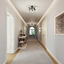 Promo ✔️ Mooseled Milano Sputnik Ceiling Light 8-light Flush Mount Fixture, Black 🎉 -ceiling lighting store 7671b6220f3bd631 7233 w800 h800 b0 p0