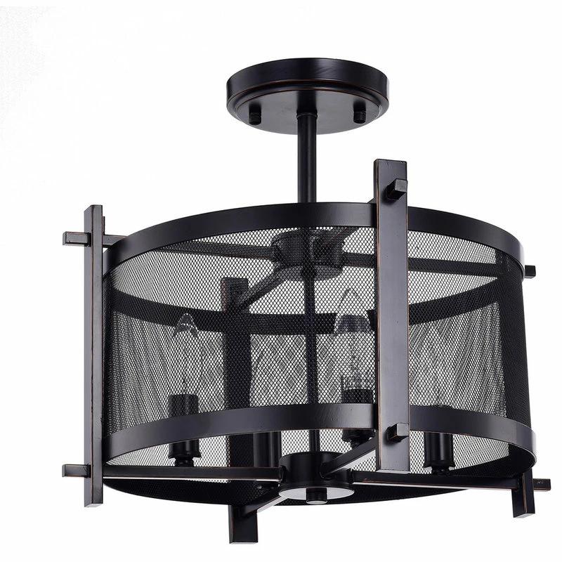 Cheap 🛒 Edvivi Lighting Aludra 4-Light Oil Rubbed Bronze Metal Mesh Shade Semi Flush Mount Chandelier 😍 5 Cheap 🛒 Edvivi Lighting Aludra 4-Light Oil Rubbed Bronze Metal Mesh Shade Semi Flush Mount Chandelier 😍 - Image 5