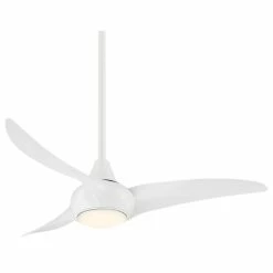 Cheapest 😍 Minka Aire Light Wave LED Ceiling Fan With Remote Control, White 🔥