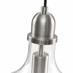 Cheap ⭐ Olliix Hampton Hill Auburn Bell Shaped Glass Pendant, Silver ❤️ -ceiling lighting store 7851c6510faadfab 3999 w800 h800 b1 p0