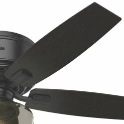 Coupon 😍 Hunter Fan Company 52" Bennett Low Matte Black Ceiling Fan, Light/Remote 🤩 -ceiling lighting store 79e112220f8fd251 4940 w800 h800 b0 p0