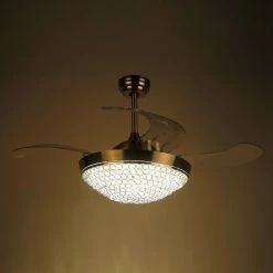 Discount 🎁 FLINT GARDEN INC Dimmable Crystal Retractable Blades Ceiling Fan With Light, Chrome 🎁 -ceiling lighting store 7ab165860b3f1883 4839 w800 h800 b0 p0