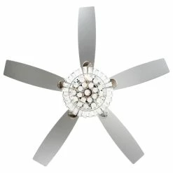 Cheap ❤️ Whoselamp 52-In Crystal 5-Blade Ceiling Fan With Light, Remote Control, Chrome 🎉 -ceiling lighting store 7af1d7210d1d7a6a 9223 w800 h800 b1 p0