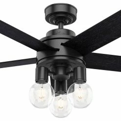 Discount 🛒 Hunter Fan Company Hunter 44" Hardwick Matte Black Ceiling Fan With LED Light Kit And Remote 😉 -ceiling lighting store 7d413bec0e5d31a5 6589 w800 h800 b1 p0
