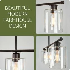 Cheap π Kira Home Sloane 31" Farmhouse Island Light, Glass Cylinder Shades, Adjustable 𧨠10 Cheap π Kira Home Sloane 31" Farmhouse Island Light, Glass Cylinder Shades, Adjustable 𧨠-ceiling lighting store 7da1d6a7018c5983 6174 w800 h800 b0 p0