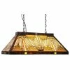 Cheap 🔥 CHLOE Lighting, Inc. CHLOE-Lighting INNES Mission 3-Light Blackish Bronze Island Pendant 28" Wide 🎁