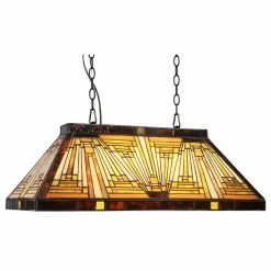 Cheap π₯ CHLOE Lighting, Inc. CHLOE-Lighting INNES Mission 3-Light Blackish Bronze Island Pendant 28" Wide π
