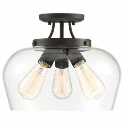 Coupon β Savoy House 3-Light Semi-Flush Mount, English Bronze β¨
