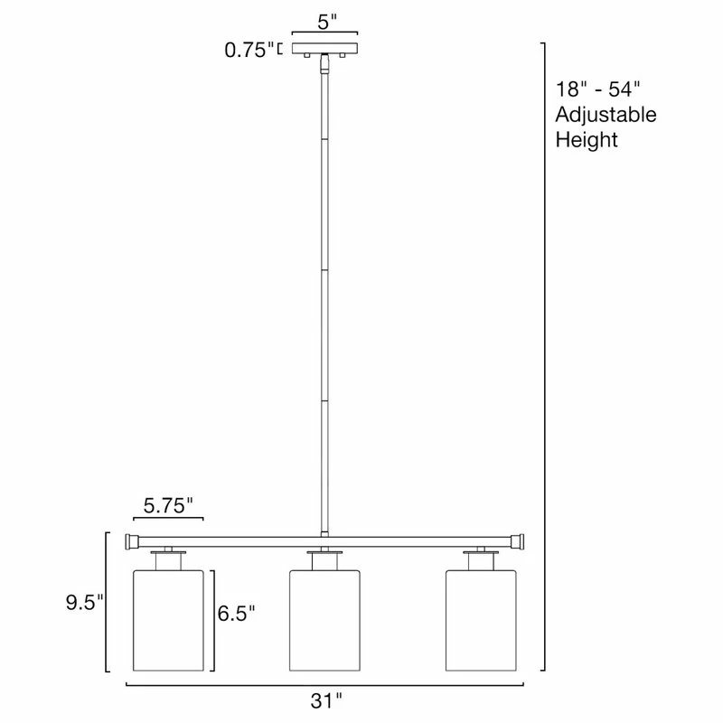 Cheap π Kira Home Sloane 31" Farmhouse Island Light, Glass Cylinder Shades, Adjustable 𧨠7 Cheap π Kira Home Sloane 31" Farmhouse Island Light, Glass Cylinder Shades, Adjustable 𧨠- Image 7