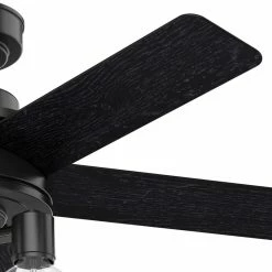 Discount 🛒 Hunter Fan Company Hunter 44" Hardwick Matte Black Ceiling Fan With LED Light Kit And Remote 😉 -ceiling lighting store 80a153fb0e5d31a3 6589 w800 h800 b0 p0