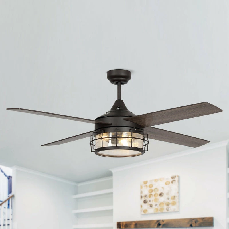Hot Sale π FLINT GARDEN INC 52 4-Blades Ceiling Fans With Frosted Glass Shade, Oil Rubbed Bronze π― 3 Hot Sale π FLINT GARDEN INC 52 4-Blades Ceiling Fans With Frosted Glass Shade, Oil Rubbed Bronze π― - Image 3