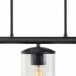 Outlet 🤩 LNC Lighting LNC 5-Light Industrial Matte Black And Linear Pendant Light For Kitchen Isalnd 😀 -ceiling lighting store 8311a10302de9ad8 5599 w800 h800 b1 p0