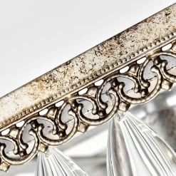 Budget 🔥 Edvivi Lighting 9Th Avenue 4-Light Antique Sliver Rectangular Crystal Chandelier 🧨 -ceiling lighting store 8351130d0ed352f6 3513 w800 h800 b0 p0