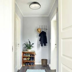 Budget ❤️ Golden Lighting Duncan 14" Flush Mount, Black With Matte Black Shade 👍 -ceiling lighting store 83e1f1580df0fd82 4968 w800 h800 b0 p0