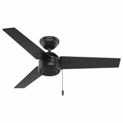 Coupon ❤️ Hunter Fan Company Hunter 44" Cassius Outdoor Ceiling Fan, Matte Black With Pull Chain 😍