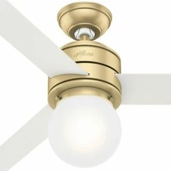 Wholesale 🌟 Hunter Fan Company Hunter 52" Allison Modern Brass Ceiling Fan, LED Light And Remote Control ⭐ -ceiling lighting store 852146ce0efa63d2 6568 w800 h800 b1 p0