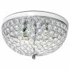 Top 10 🔥 Alltherages Elegant Designs 2 Light Elipse Crystal Flush Mount Ceiling Light, Chrome ✨