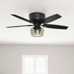 Coupon 😍 Hunter Fan Company 52" Bennett Low Matte Black Ceiling Fan, Light/Remote 🤩 -ceiling lighting store 88b1f1580f8fd246 4940 w800 h800 b0 p0