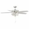 Hot Sale 🎁 Helmsman Lighting Works Ceiling Fan With Light, Brushed Nickel, 52" 👏