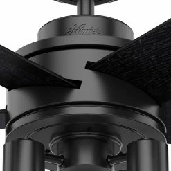 Discount 🛒 Hunter Fan Company Hunter 44" Hardwick Matte Black Ceiling Fan With LED Light Kit And Remote 😉 -ceiling lighting store 88f1789e0e5d31a6 6589 w800 h800 b0 p0