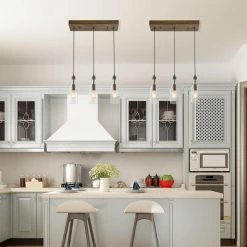Hot Sale 🥰 LALUZ Farmhouse 3-light Glass Pendants Kitchen Island Lights Transitional Lighting ✔️ -ceiling lighting store 8c112d2502f3663a 0587 w800 h800 b0 p0