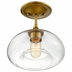 Deals ✨ Helmsman Lighting Works 1-Light Semi-Flush Mount, Natural Brass 🔥 -ceiling lighting store 8c81c0b009ea5657 8833 w800 h800 b1 p0