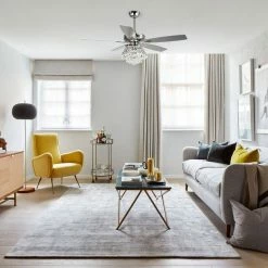 Cheap ❤️ Whoselamp 52-In Crystal 5-Blade Ceiling Fan With Light, Remote Control, Chrome 🎉 -ceiling lighting store 8d51c9200d1d7a65 9223 w800 h800 b0 p0