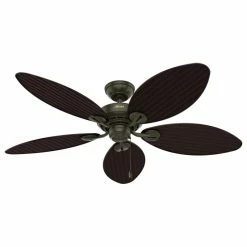 Brand new 🎁 Hunter Fan Company Hunter 54" Bayview Outdoor Ceiling Fan, Provencal Gold With Pull Chain 🌟 -ceiling lighting store 8ee129890eb452e8 6593 w800 h800 b1 p0
