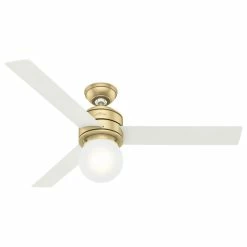 Wholesale π Hunter Fan Company Hunter 52" Allison Modern Brass Ceiling Fan, LED Light And Remote Control β