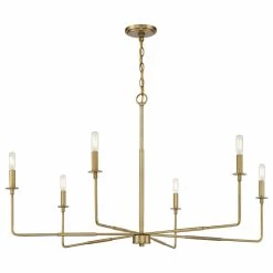 Deals 🥰 Savoy House Salerno 6-Light Warm Barss Chandelier ⭐ -ceiling lighting store 90c12ab4006f9651 6036 w800 h800 b1 p0