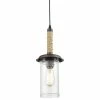 Cheap 👍 Ecopower Light LLC Vintage Style Glass With Hemp Rope Pendant Lighting ⌛