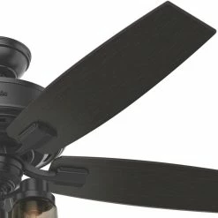 Outlet ✨ Hunter Fan Company 52" Bennett Matte Black Ceiling Fan With Light And Remote 🧨 -ceiling lighting store 9371550b0f8fd0f7 9783 w800 h800 b0 p0