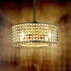 Best Sale 🌟 GETLEDEL 18" Caged Crystal Ceiling Fan With Remote, Gold 🥰 -ceiling lighting store 938119ff030d9f50 2776 w800 h800 b0 p0