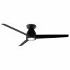 Coupon 🛒 Modern Forms Tip Top 3-Blade Smart Flush Mount Ceiling Fan 52" Matte Black, 3000K LED Kit 🥰