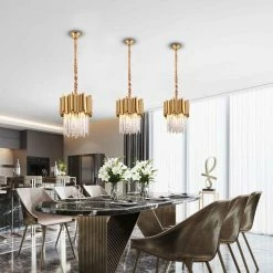 Top 10 😀 Morsale.com Gold Plated Stainless Steel K9 Crystal Pendant Chandelier By Morsale 👏 -ceiling lighting store 96113f260dda496c 0654 w800 h800 b0 p0