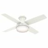 Cheapest 🎁 Hunter Fan Company 44" Dempsey Low Profile Ceiling Fan With Light + Remote, Fr 🔔