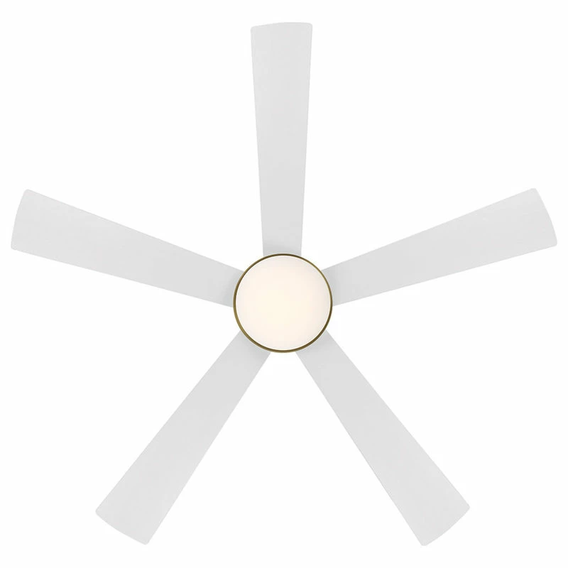 Cheapest ❤️ WAC Lighting Eclipse Indoor/Outdoor 5-Blade Smart Ceiling Fan 54" Satin Brass/White, LED ⭐ 6 Cheapest ❤️ WAC Lighting Eclipse Indoor/Outdoor 5-Blade Smart Ceiling Fan 54" Satin Brass/White, LED ⭐ - Image 6