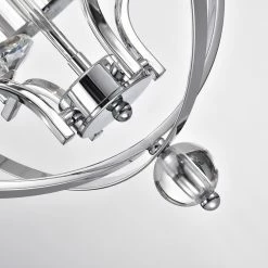 Promo 😉 Edvivi Lighting Magellan 4-Light Chrome Sphere Chandelier With Crystals Belt 🥰 -ceiling lighting store 98e111fa0f2132a5 3732 w800 h800 b0 p0