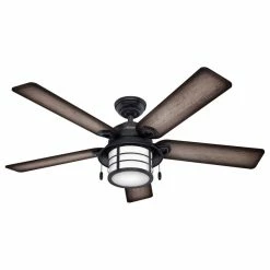Best Pirce ✔️ Hunter Fan Company 54" Key Biscayne Weathered Zinc Ceiling Fan With Light ❤️