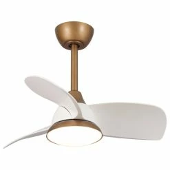 Outlet π Whoselamp 28 In. Modern Integrated LED Indoor Ceiling Fan With Remote Control And DC Motor π