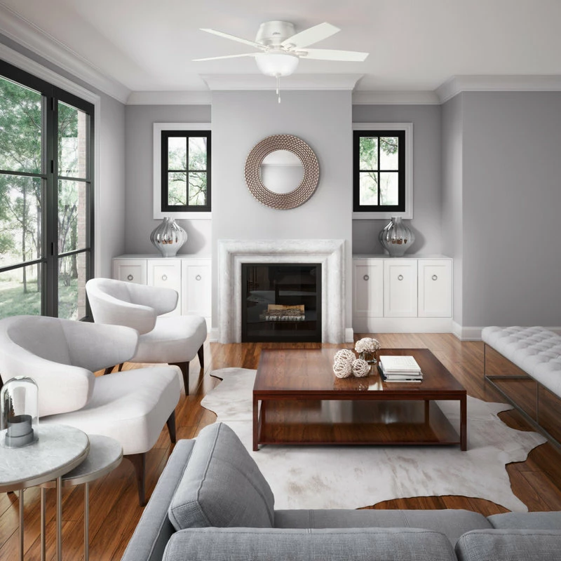 Best deal ❤️ Hunter Fan Company 52" Donegan Low Profile Fresh White Ceiling Fan With Light 😍 3 Best deal ❤️ Hunter Fan Company 52" Donegan Low Profile Fresh White Ceiling Fan With Light 😍 - Image 3