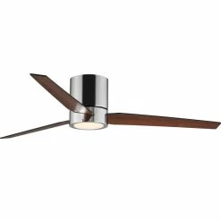 Best deal 👏 Progress Lighting Braden 56" Indoor Hugger Ceiling Fan, Polished Chrome ✔️