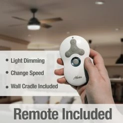 Deals 🛒 Hunter Fan Company 52" Dempsey Damp Matte Black Ceiling Fan With Light/Remote 🎁 -ceiling lighting store 9d61a68d0f8fe1f0 6953 w800 h800 b0 p0